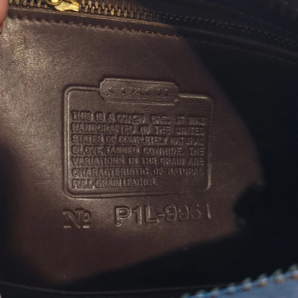 Vintage Coach leather 90's Patricia Legacy brown saddle Bag - Picture 7 of 13